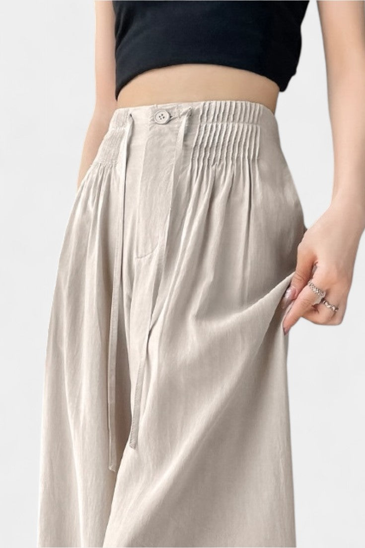 AMIRA | Pantalón de cintura alta y pierna ancha