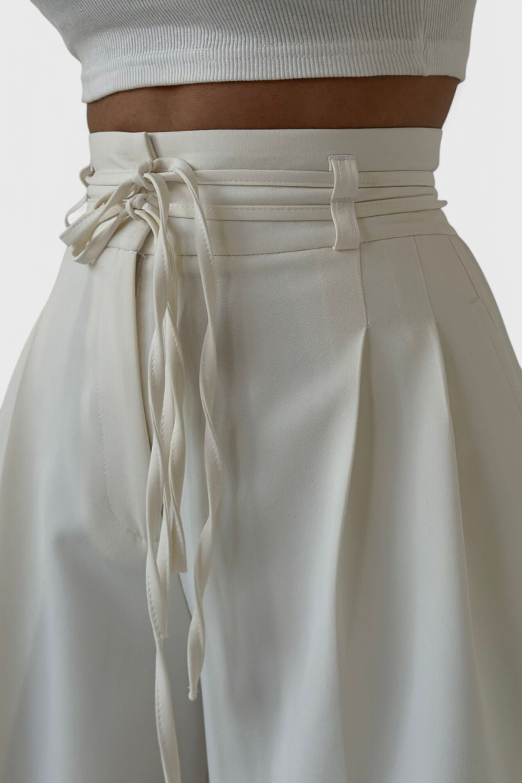 MAELA | Pantalón ancho con cordones