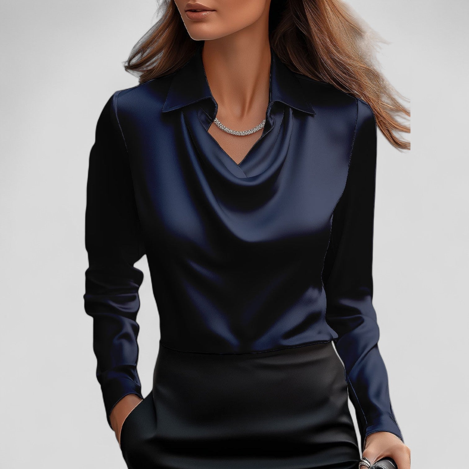 MANUELA | Blusa de satén