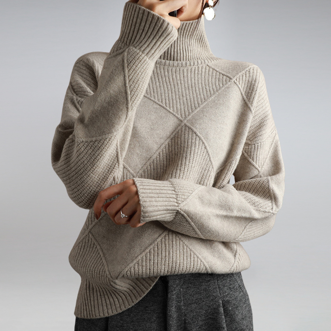 VICTORIA | Jersey elegante de cuello alto