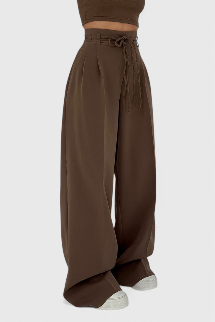 MAELA | Pantalón ancho con cordones
