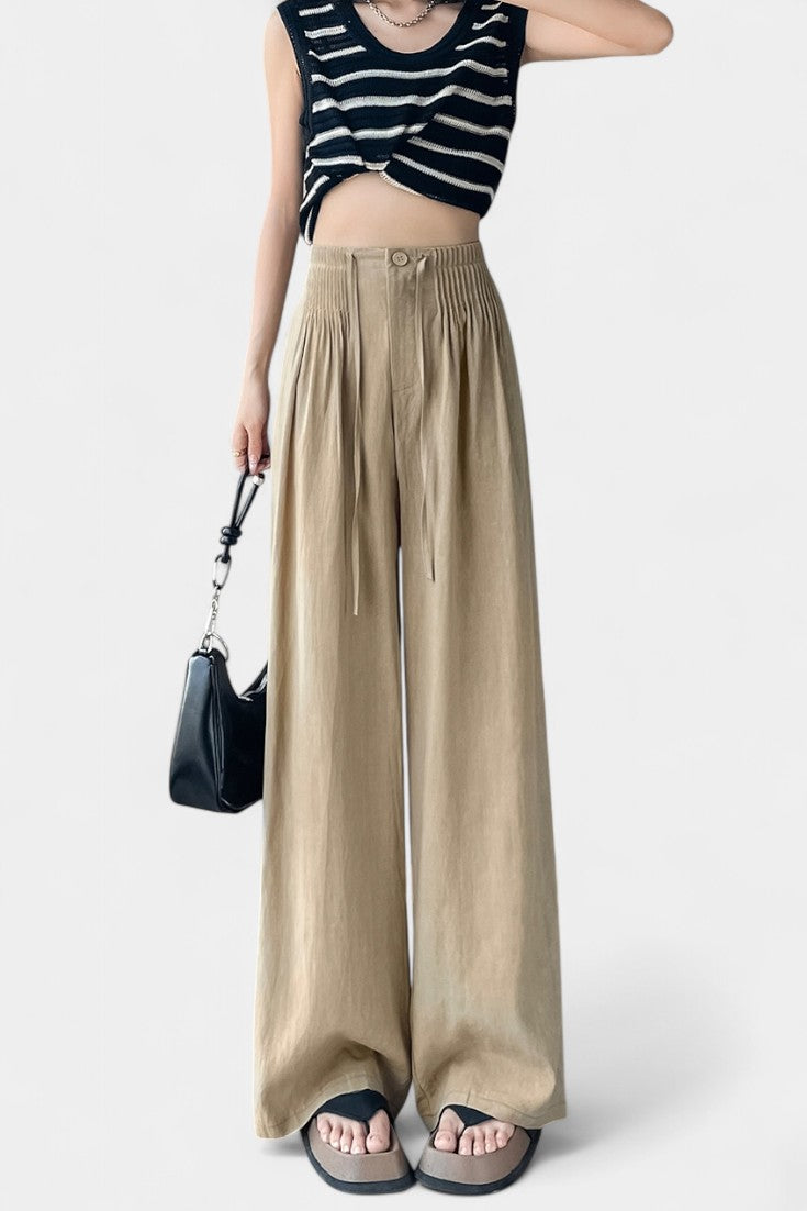 AMIRA | Pantalón de cintura alta y pierna ancha