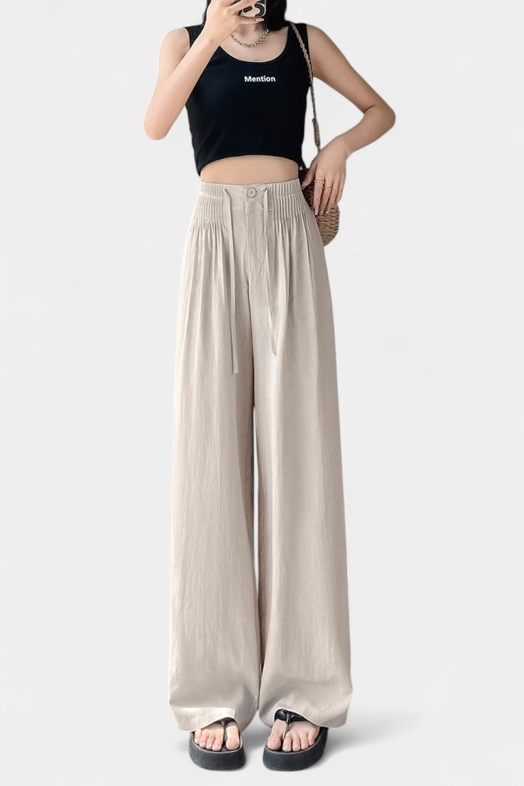 AMIRA | Pantalón de cintura alta y pierna ancha
