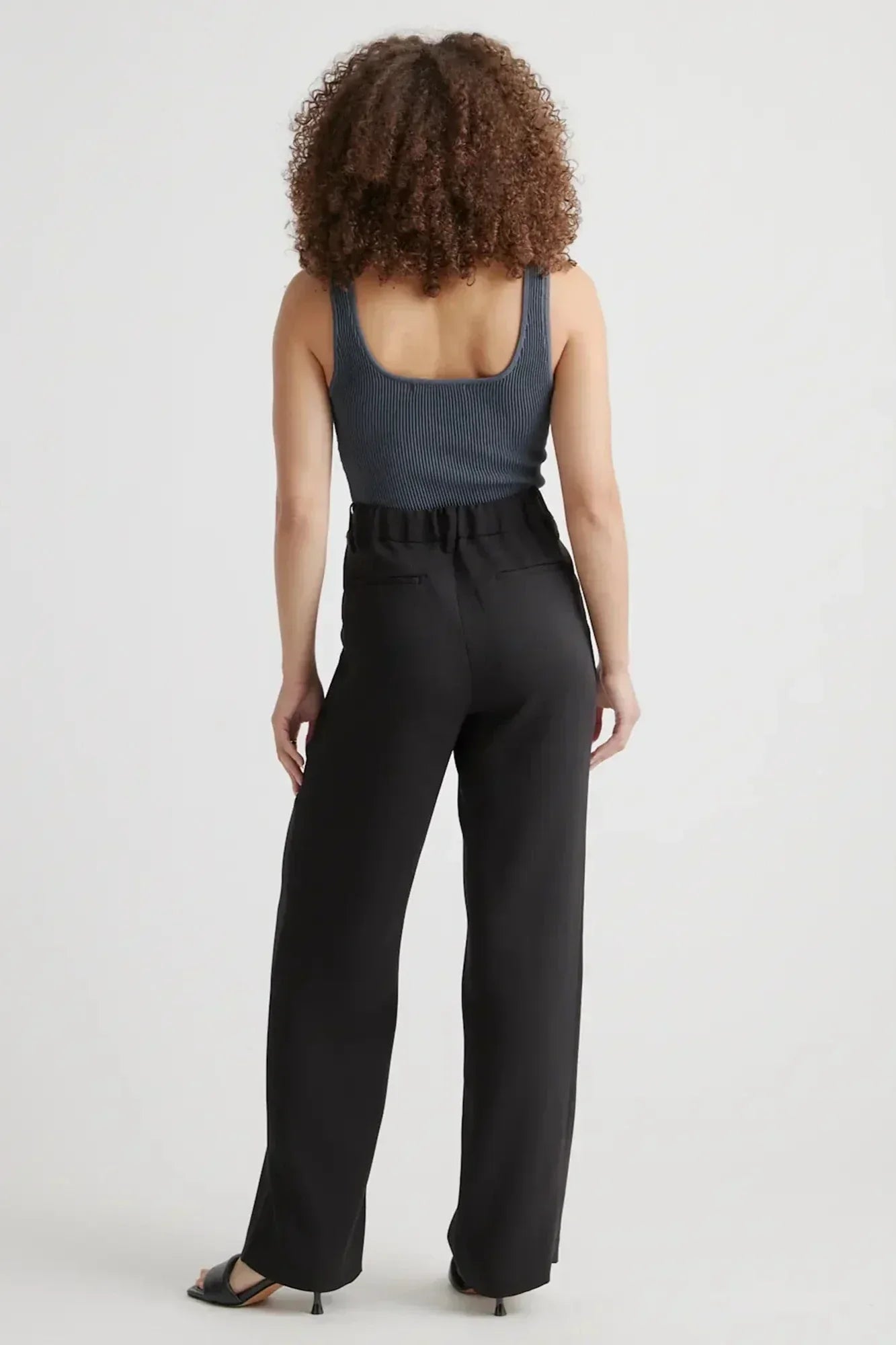 LEONOR | Pantalón recto de cintura alta y elástico
